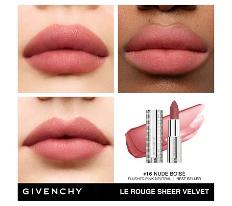 givenchy sheer velvet lipstick 16|givenchy sheer velvet.